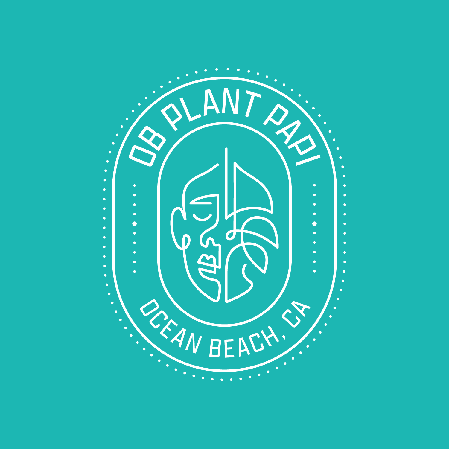 OB Plant Papi Logo Badge